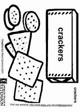 Crackers Galletas Saladas Kekse Malvorlage Educolor Schulbilder Educima Ausmalbild sketch template