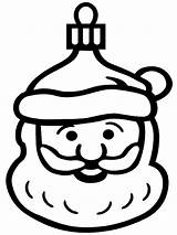 Coloring Christmas Ornament Ornaments Pages Color Kids Tree Printable Santa Print Decorations Claus Simple Decoration Face Number Popular Template Rocks sketch template