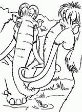 Mammoth Woolly Wooly Epoka Lodowcowa Kolorowanki Manny Colouring Drukuj Pobierz sketch template