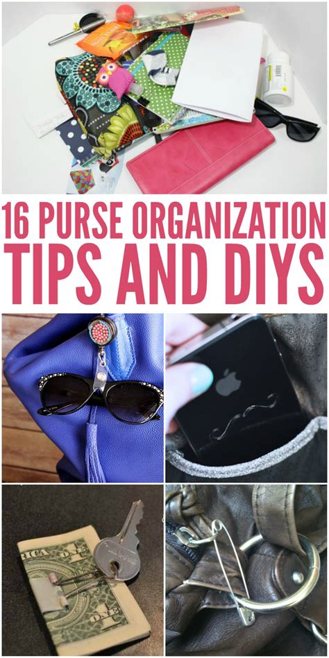 16 purse organization tips and diy s