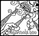 Maori Coloring Sun Matariki Mahi Maui Waka Sketch Nga sketch template