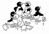 Pingu Coloring Fun Kids Votes sketch template