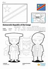 Angola Democratic Congo sketch template