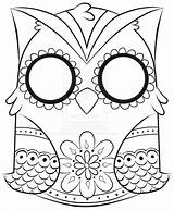 Coloring Pages Printable Skull Print Girly Animal Owl Sugar Colouring Cute Off Cat Skeleton Cool Adults Girl Clipart Color Adult sketch template