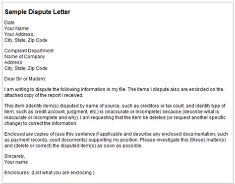 dispute letter examples cecilprax