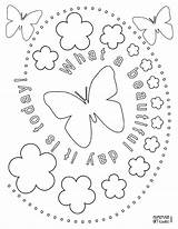 Coloring Pages Butterfly Spring Flowers Dye Flower Butterflies Sunflower Tie First Printable Popular Coloringhome Library Clipart sketch template