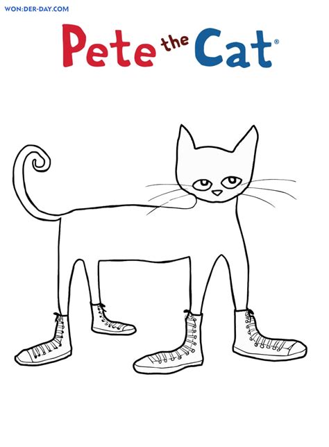 pete  cat coloring pages printable