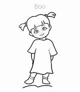 Inc Monsters Coloring Boo Pages Little Character Mike Playinglearning sketch template
