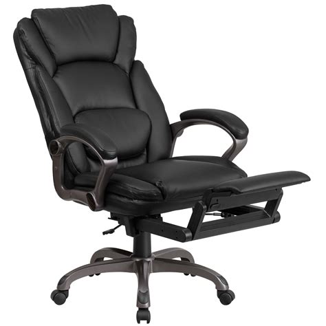 furniture executive multifunction high  plush black leather reclining swivel office
