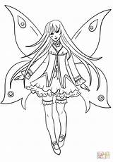 Fairy Coloring Pages Goth Gothic Drawing Printable Getdrawings Categories sketch template