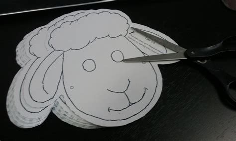 confident journal sunday school craft christmas sheep mask