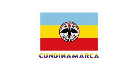 bandera de cundinamarca  nombre postal zazzle