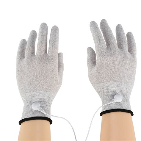 Lyumo 1 Pair Tens Machine Conductive Electrode Massage Gloves
