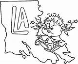 Louisiana Coloring Map State Flower Pages Printable Categories sketch template
