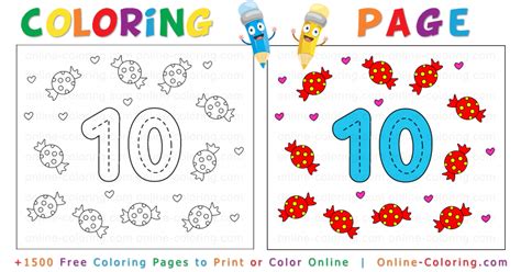 number    coloring page