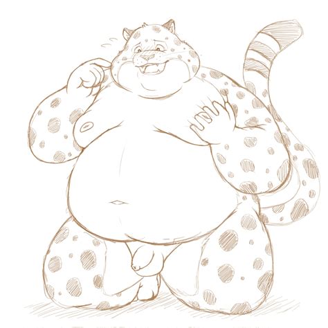 rule 34 2022 anthro balls belly benjamin clawhauser big belly cheetah