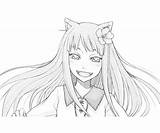 Spice Happy Koushinryou Ookami Coloring sketch template
