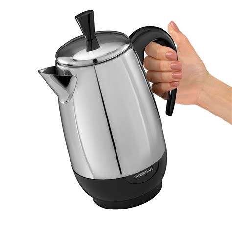 cup electric percolator stainless steel fcp farberware