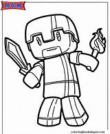 Minecraft Herobrine Coloring Pages Printable Drawing Hero Print Brian Color Getdrawings Dessin Drawings Search Template sketch template