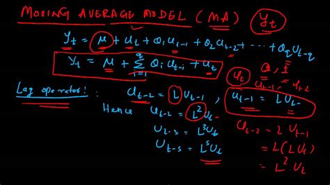 moving average model theory time series ma model youtube