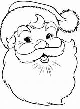 Santa Claus Coloring Face Christmas Pages Printable Drawing Easy Line Clipart Template Kids Book Beautiful Colouring Getdrawings Kidsdrawing Choose Board sketch template
