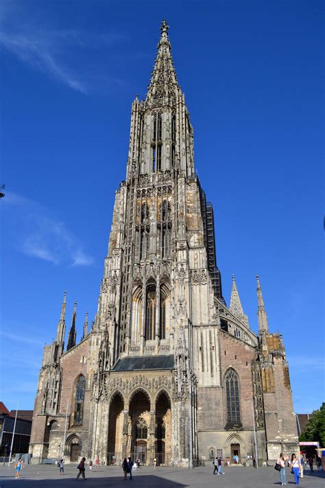 ulm minster baden wuerttemberg germany tallest church building   world   ft