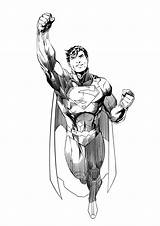 Jim Lee Superman Ink Practice Deviantart sketch template