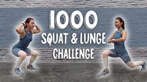 Crazy Burn🔥 1000 Squat And Lunge Challenge Legs And Glutes Joanna Soh