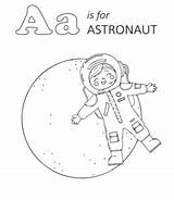 Astronaut Spaceship sketch template
