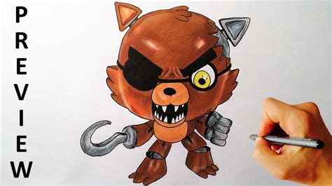 How To Draw Foxy From Five Nights At Freddy S Fnaf