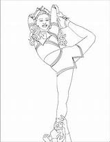 Coloring Pages Cheerleading Cheer Cheerleader Cheerleaders Stunts Clipart Printable Sheets Nicole Color Kids Florian Cute Bratz Drawing Youth Camp Dance sketch template