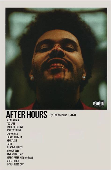 weeknd album cover poster