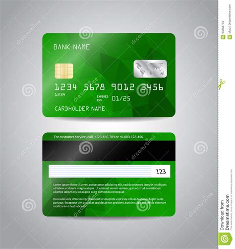 Realistic Detailed Credit Card Stock Vector Illustration Of Economy