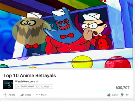 another top 10 anime betrayals top 10 anime list parodies know your meme