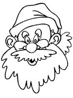 santa coloring pages