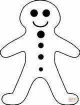 Gingerbread Coloring Pages Boy Color Online Christmas sketch template