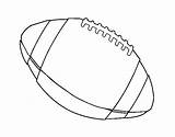 Americano Balon Futebol Colorare Pallone Disegno Acolore Pintar sketch template