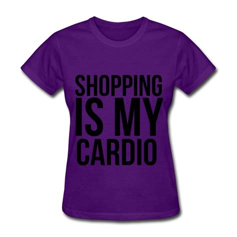 spreadshirt womens shopping   cardio  shirt purple  women