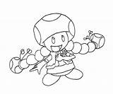 Toadette Coloring Getcolorings Pages sketch template