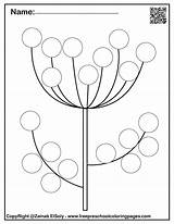 Coloring Dot Marker Spring Pages Set Printables Do Flower Preschool Printable Markers sketch template