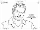 Coloring Pages Book Adult Men Hottest Hollywood sketch template