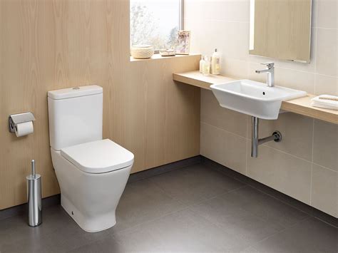 roca  gap close coupled   wall  inlet comfort height toilet suite white  star