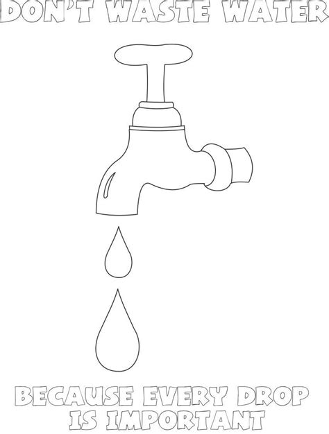 coloring pages save water coloring coloring home