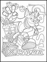 Crash Bandicoot Coloring Pages Kids Printable Drawings Drawing Tattoo Tattoos Character Cars Tv Movies Description Zum Ausmalen Characters Bilder Visit sketch template