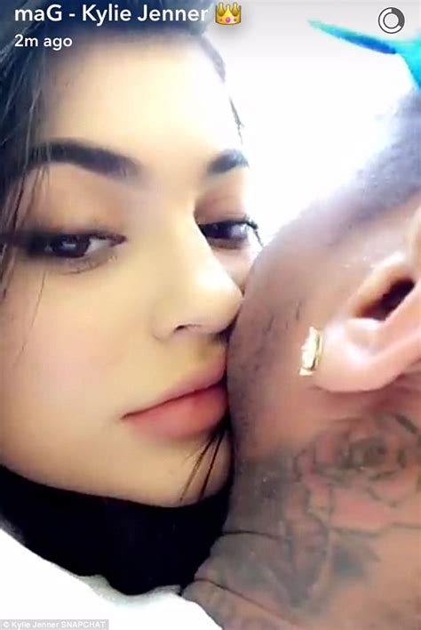 Kylie Jenner Cuddles Tyga In Snapchat Videos From Fourth