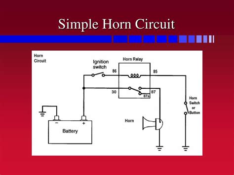 car horn relay wiring diagram