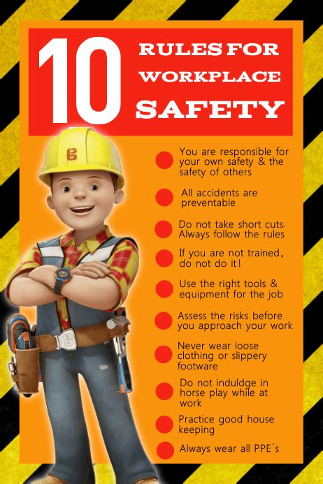 workplace safety posters printable