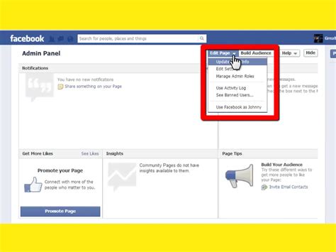 create facebook page loker