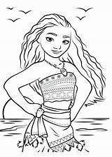 Moana Coloring Pages Fiti Te Printable Color Getcolorings Getdrawings Onlinecoloringpages sketch template