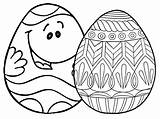 Easter Coloring Pages Egg Eggs Printable Face Places Ws sketch template